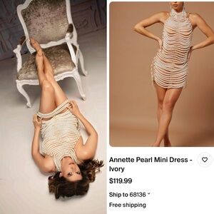 Pearl dress, so sexy!!!